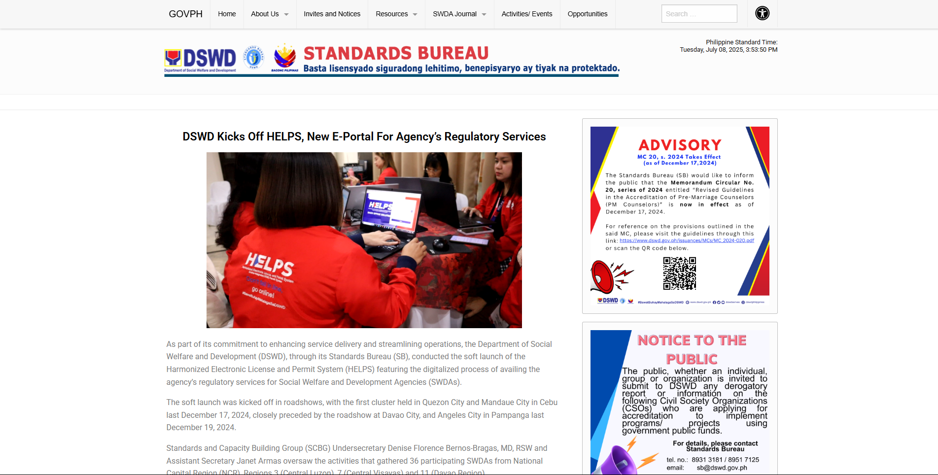 DSWD HELPS System